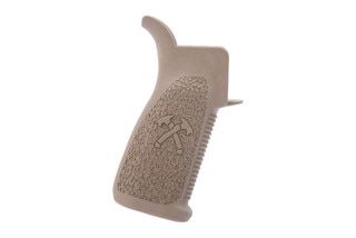 Flat Dark Earth reinforced polymer AR-15 pistol grip.